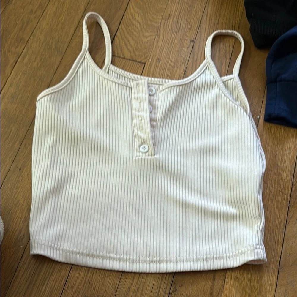 Black Ribbed Tank Top - Picture 2 of 3